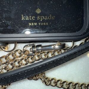 Kate Spade iPhone 12 Pro Max 2 phone case crossbody wallet with Gold Chain